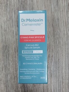 Dr. Melaxin Cemenrete Cyano Pink Spicule Calcium B12 Serum